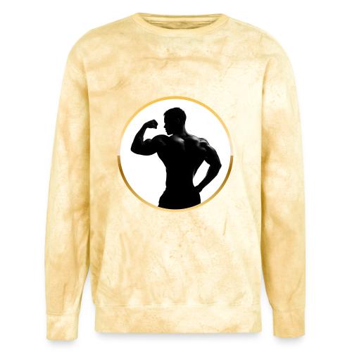 Bodybuilder: Classic Flex Emblem - Unisex Colorblast Crewneck Sweatshirt
