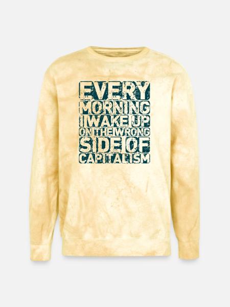 The Wrong Side - Unisex Colorblast Crewneck Sweatshirt - citrine