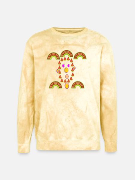 watermelon face - Unisex Colorblast Crewneck Sweatshirt - citrine