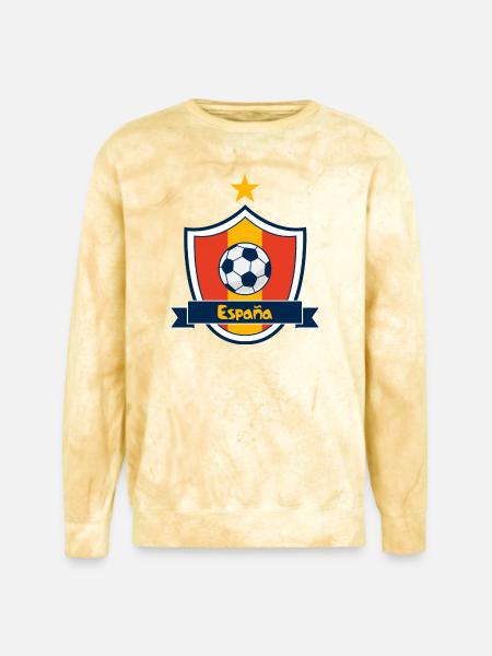 Escudo España - Unisex Colorblast Crewneck Sweatshirt - citrine