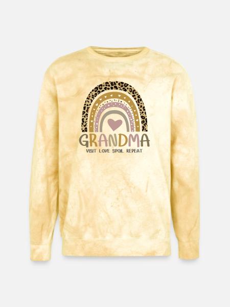 Grandma Day - Unisex Colorblast Crewneck Sweatshirt - citrine