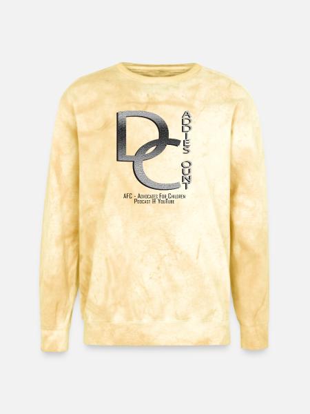 Daddies Count AFC - Unisex Colorblast Crewneck Sweatshirt - citrine