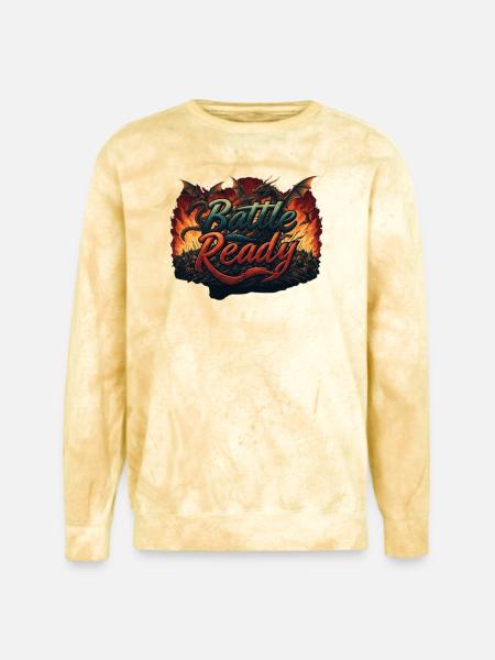 Battle Ready - Unisex Colorblast Crewneck Sweatshirt - citrine
