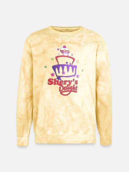 Shery's Delight Bakery Cupcake Flair - Unisex Colorblast Crewneck Sweatshirt - citrine