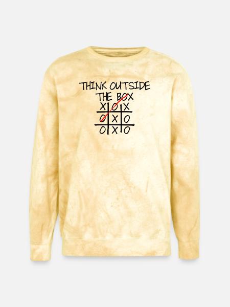 Crimson Diagonal Brushstroke - Unisex Colorblast Crewneck Sweatshirt - citrine