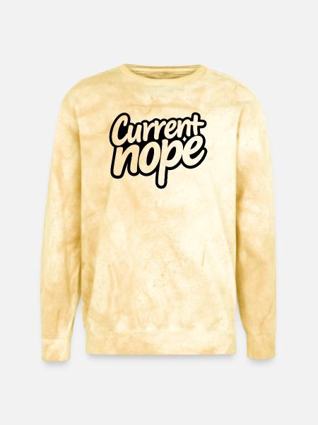 Noir Script Hype - Unisex Colorblast Crewneck Sweatshirt - citrine
