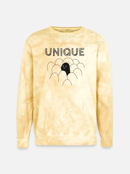 Unique Amidst the Crowd - Unisex Colorblast Crewneck Sweatshirt - citrine