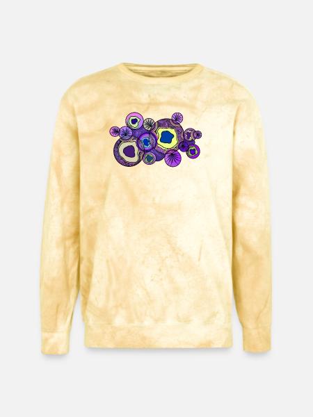 Ornament - Unisex Colorblast Crewneck Sweatshirt - citrine