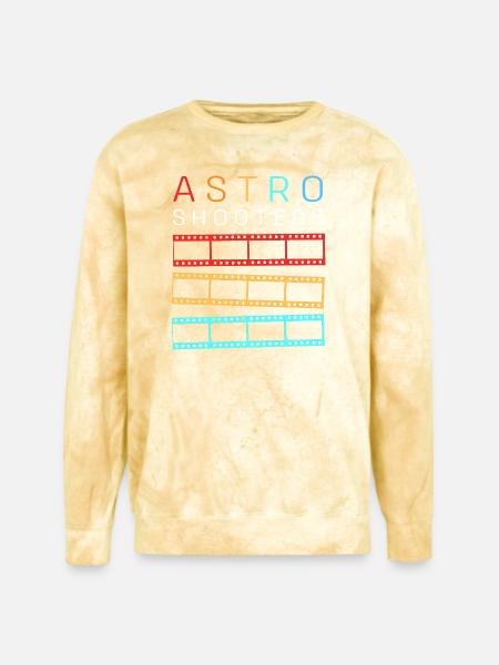 Astrophotography Telescope - Unisex Colorblast Crewneck Sweatshirt - citrine