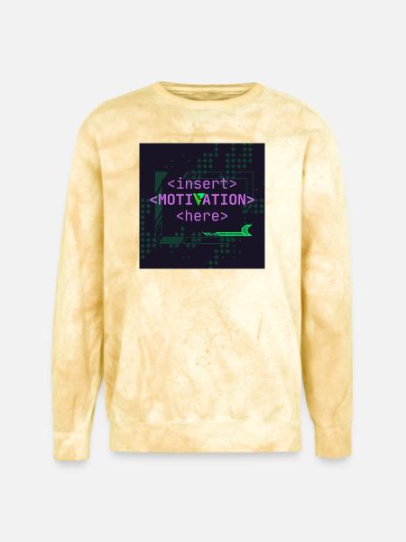 Motivation Slot - Unisex Colorblast Crewneck Sweatshirt - citrine