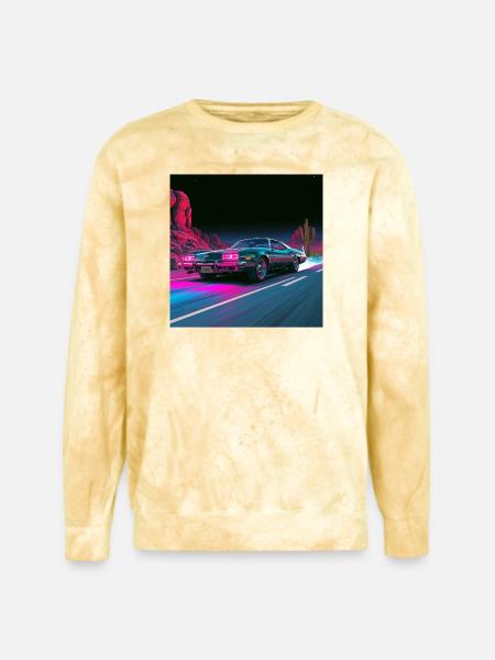 Neon Velocity - Unisex Colorblast Crewneck Sweatshirt - citrine