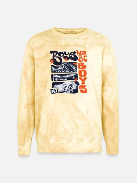 Roys Wheels & Sneakers - Unisex Colorblast Crewneck Sweatshirt - citrine