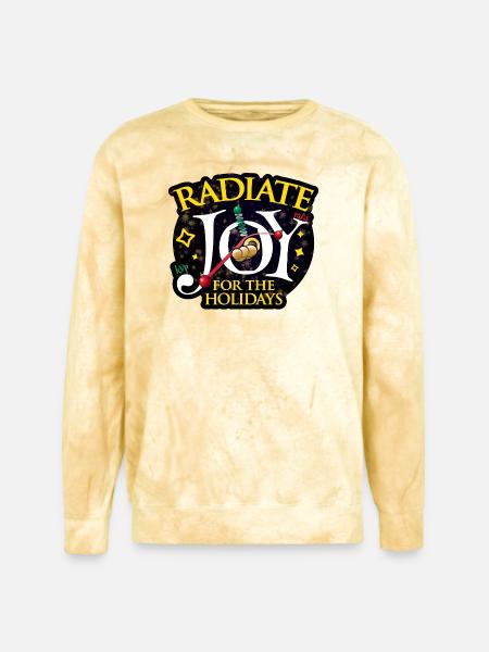 Radiate Joy - Unisex Colorblast Crewneck Sweatshirt - citrine