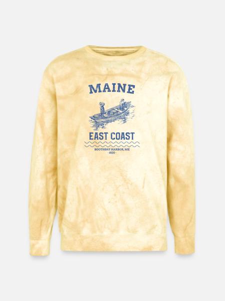 east_coast_boothbay - Unisex Colorblast Crewneck Sweatshirt - citrine