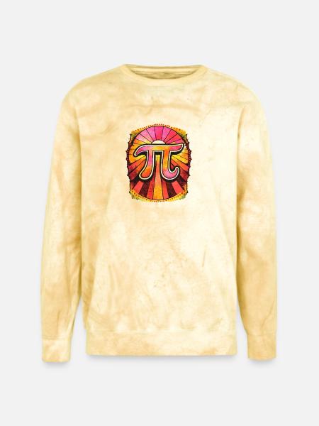 Pi Radiant Sunburst - Unisex Colorblast Crewneck Sweatshirt - citrine