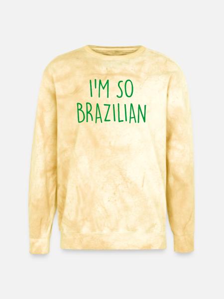 I'm so Brazilian Brazil - Unisex Colorblast Crewneck Sweatshirt - citrine