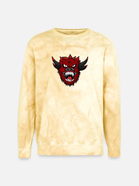 AnarchyMon - Unisex Colorblast Crewneck Sweatshirt - citrine