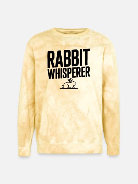 Rabbit Whisperer - Unisex Colorblast Crewneck Sweatshirt - citrine