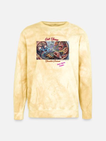 Cell- Sense - Unisex Colorblast Crewneck Sweatshirt - citrine