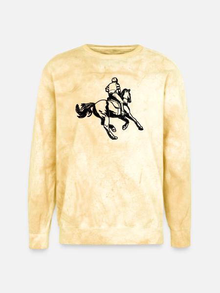 Equestrian - Unisex Colorblast Crewneck Sweatshirt - citrine