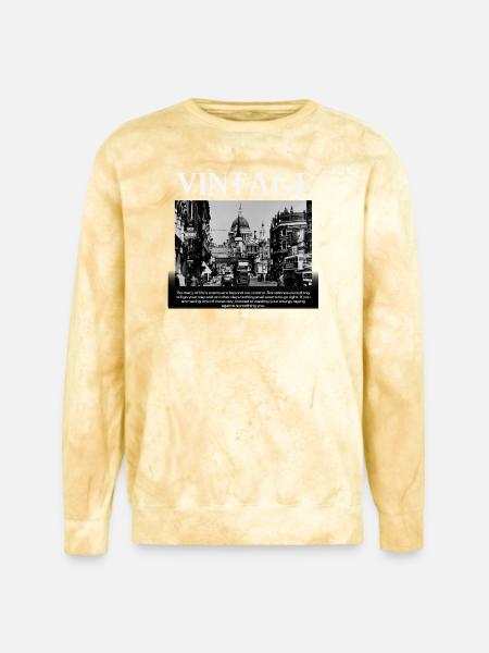 Timeless Mono Streetscape - Unisex Colorblast Crewneck Sweatshirt - citrine