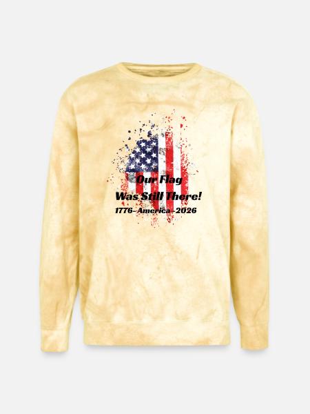 Our Flag Was Still There! - Unisex Colorblast Crewneck Sweatshirt - citrine