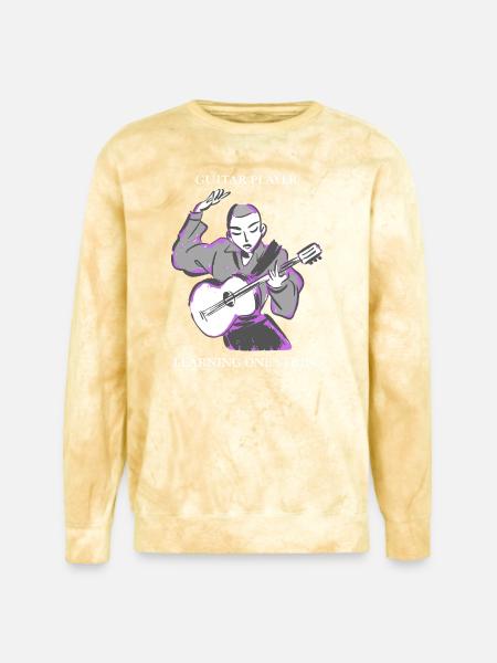 Learning_One_String - Unisex Colorblast Crewneck Sweatshirt - citrine