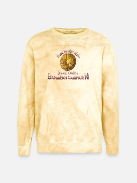 Schmear-Campaign - Unisex Colorblast Crewneck Sweatshirt - citrine