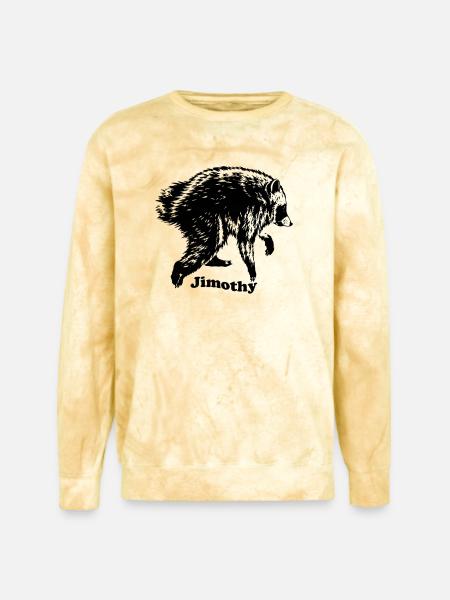 Jimothy Raccoon Meme - Unisex Colorblast Crewneck Sweatshirt - citrine