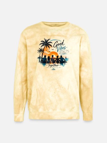 Togetherness - Unisex Colorblast Crewneck Sweatshirt - citrine