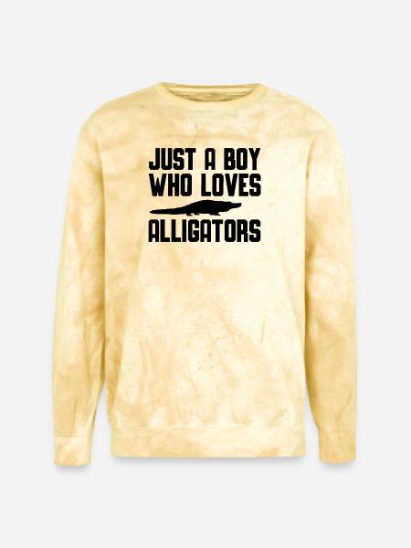Alligator Reptil - Unisex Colorblast Crewneck Sweatshirt - citrine