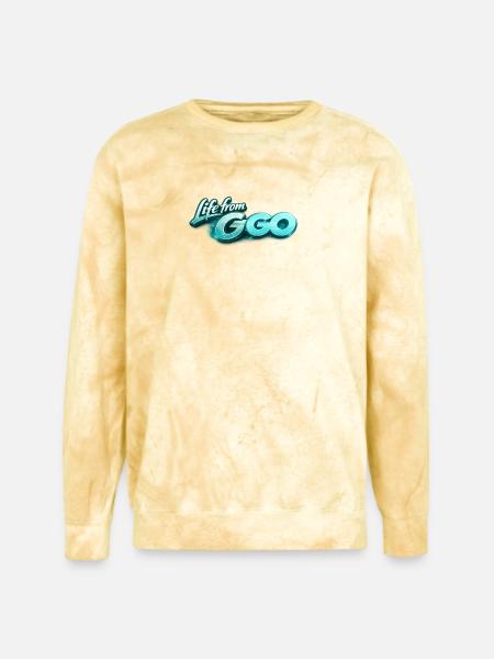 Life from GO - Unisex Colorblast Crewneck Sweatshirt - citrine