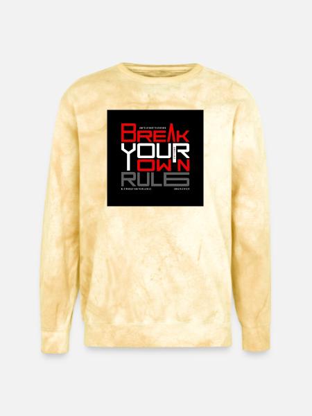Break_the_limits-_Explosive_Action_Motivatt - Unisex Colorblast Crewneck Sweatshirt - citrine