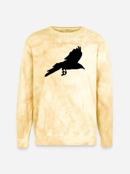 Raven, Crow - Unisex Colorblast Crewneck Sweatshirt - citrine