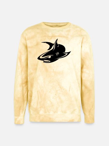 Shark - Unisex Colorblast Crewneck Sweatshirt - citrine