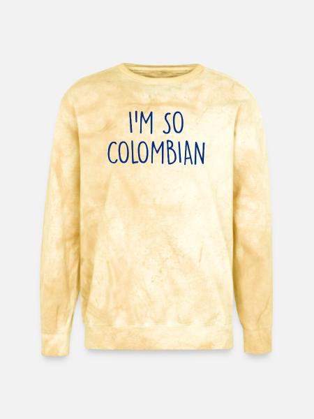 I'm so Colombian Colombia - Unisex Colorblast Crewneck Sweatshirt - citrine