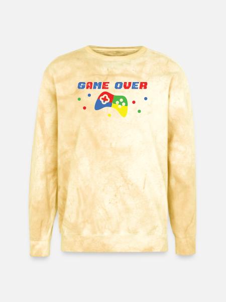 GAME_OVER - Unisex Colorblast Crewneck Sweatshirt - citrine