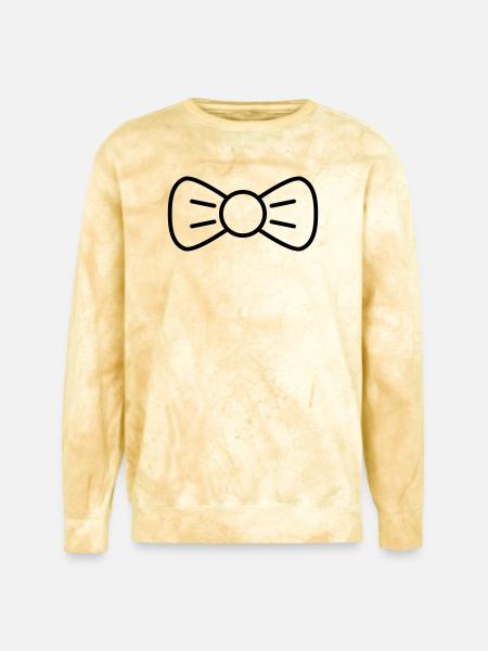 bow tie - Unisex Colorblast Crewneck Sweatshirt - citrine