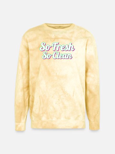 So Fresh So Clean - Unisex Colorblast Crewneck Sweatshirt - citrine