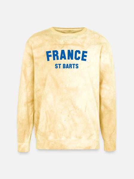 St Barts France Caribbean - Unisex Colorblast Crewneck Sweatshirt - citrine