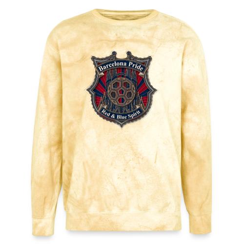 Barcelona Scarlet Pride T Shirt, Soccer City Gift - Unisex Colorblast Crewneck Sweatshirt