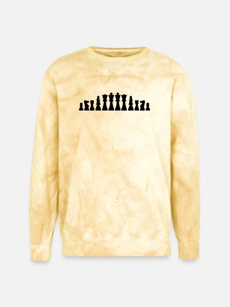 Chess - Unisex Colorblast Crewneck Sweatshirt - citrine
