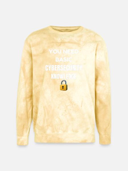 Basic Cybersecurity Knowledge Tee - Unisex Colorblast Crewneck Sweatshirt - citrine