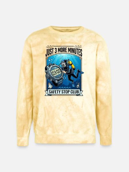 Ocean Soul Divers - Unisex Colorblast Crewneck Sweatshirt - citrine
