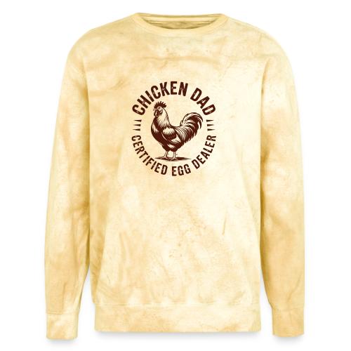 Chicken Dad – Certified Egg Dealer - Unisex Colorblast Crewneck Sweatshirt