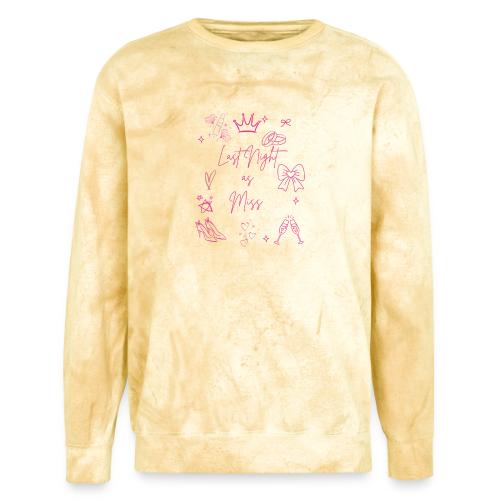 Last Night as Miss Bachelorette - Unisex Colorblast Crewneck Sweatshirt