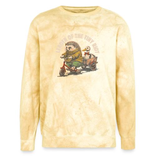 Leader of the Tiny Riot Design - Unisex Colorblast Crewneck Sweatshirt