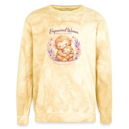 Empowered Women Empower The World Art - Unisex Colorblast Crewneck Sweatshirt
