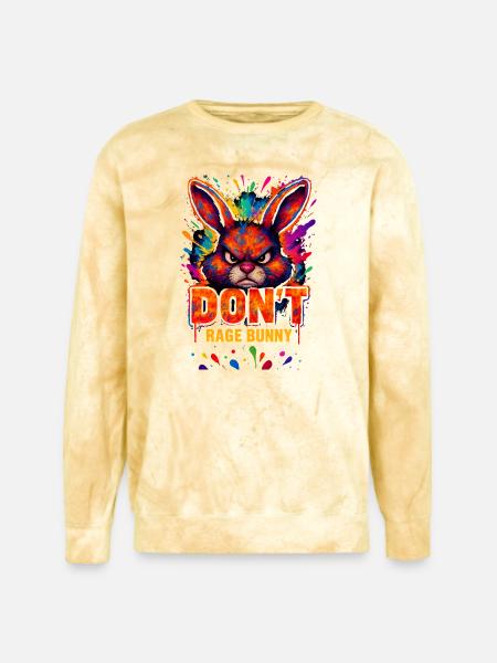 Rage_Bunny - Unisex Colorblast Crewneck Sweatshirt - citrine