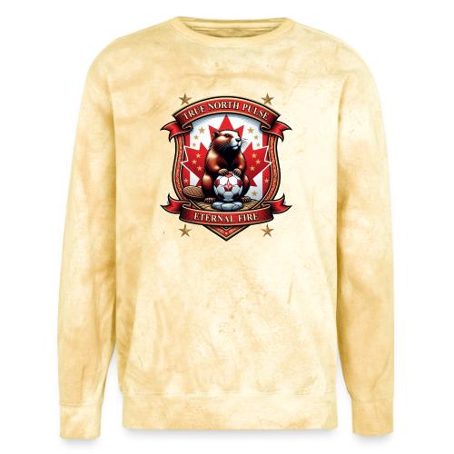 Canada Beaver Crest T-Shirt, Pride Badge Gift - Unisex Colorblast Crewneck Sweatshirt